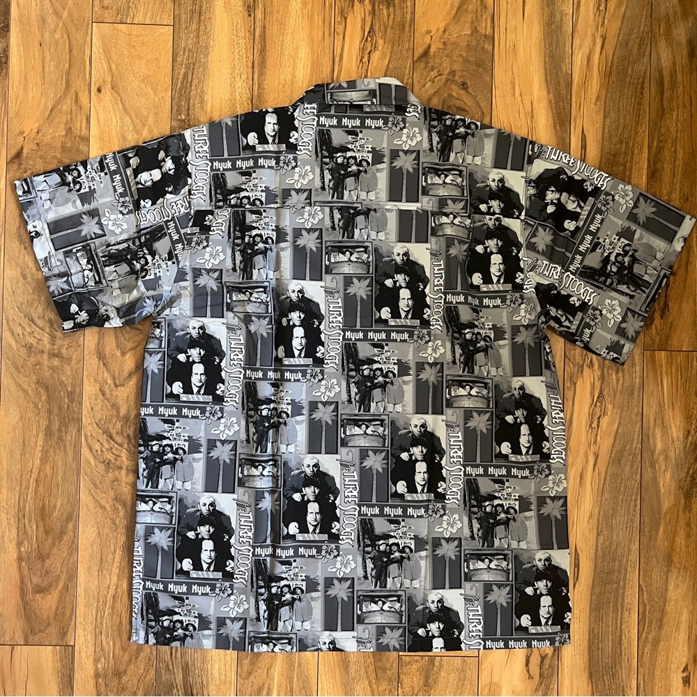 Ralph Marlin The Three Stooges Button-Down Shirt - Picture 2 of 3